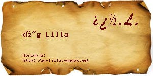 Ág Lilla névjegykártya